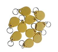 10pcs MF Classic 1K RFID Fob 13.56mhz ISO14443A Chiave per Hotel Porta Ingresso Controllo accesso... (giallo)