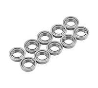 10pcs MF106ZZ Acciaio Inossidabile Doppio Scudo Flangiato Cuscinetti a Sfera in Miniatura 6x10x3mm