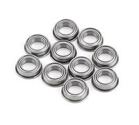 10pcs mf106zz in acciaio inossibile mini cuscinetti a sfera flangiati in metallo 6x10x3mm