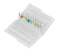 10pcs Micro Carburo di Tungsteno Micro Drill Bits Set 0,3mm-1,2mm,Strumento Multifunzione,per Bigiotteria Punte per Elettronica Mini Punte per Intaglio, Lucidatura, Incisione Circuito Stampato PCB