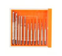 10pcs Micro Maschi Bit Piccolo Mano Vite Filettatura Maschi Filettatura Dritta Tap Vite Tap Drill Strumento di Tapping