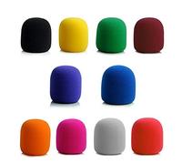 10pcs Microfono Schiuma Mic Spugna Copertura Studio Parabrezza Protettiva Griglia Scudo