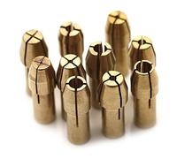 10pcs Mini Drill Chucks Adattatore 0.5mm-3.2mm Chuck Adattatore Micro Micro Pink Brass per Power Rotary Tool