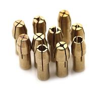 10pcs Mini Drill Chucks Adattatore 0.5mm-3.2mm Mini Drill Chucks Chuck Adattatore Micro Pink Brass per Power Rotary Tool