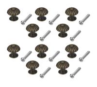 10pcs Mini rotondo cassettiera vintage manico a traino manico a traino