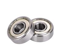 10pcs Miniature Ball Bearings, 8x22x7mm and Assorted Sizes, Double Shielded, for Skateboard,Come mostrato,6x13x5mm