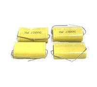10PCS MKP Axial Audio Electrodeless Capacitor 250V 1UF 1.5 1.8 2.2 2.7 3.3 4 4.7 5.6 6.8UF 8.2 10 12 15 18 20 22 33 47UF MQXFCZUX(250V22UF(226))
