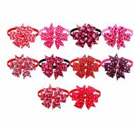 10pcs Moda Animale Domestico Collare Fare Up Confortevole Papillon Cuore Fiocchi