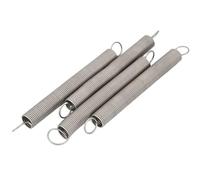 10pcs molla di estensione diametro filo 0.2mm OD 2/3/4mm lunghezza 10-60mm molla di tensione in acciaio inossidabile con gancio(30mm,2MM)