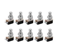 10PCS Momentary Soft Touch Foot Switch SPST Normally Open 2 PIN Stomp Box Push Button Footswitch for Guitar Effect Pedal