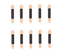 10Pcs Monouso Doppia Estremità Ombretto Pennello Spugna Punta Ovale Ombretto Applicatore Nero Design Pratico