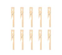 10Pcs Morsetti per provette in bambù Kit Clip per porta provette in legno Strumento per esperimenti di laboratorio per provette con diametro di 10-20 mm