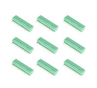 10Pcs Morsettiera Connettori 12 Pin 2,54 millimetri Pitch Mount Power Screw Terminal Block Connector, 12 Pin PCB Vite Verde Morsettiera Connettore