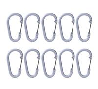 10Pcs Moschettone Clip Moschettone Molla Clip D Portachiavi Gancio Per Amache Campeggio Escursioni Pesca Leghe di Alluminio