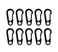 10Pcs Moschettone Gancio Per Campeggio Escursionismo Pesca D Forma Portachiavi Moschettone Molla Clip Gancio Molla Snap