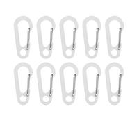 10Pcs Moschettone Gancio Per Campeggio Escursionismo Pesca D Forma Portachiavi Moschettone Molla Clip Gancio Molla Snap