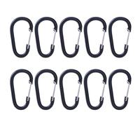 10Pcs Moschettone Molla D Forma Portachiavi Gancio Per Amache Campeggio Escursioni Pesca Leghe di Alluminio Moschettone Clip