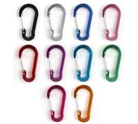 10pcs Moschettone Portachiavi, Moschettone Piccolo, Moschettone Piccolo Chiusura In Lega Di Alluminio E Acciaio Inossidabile Kit Completo Per Escursioni, Campeggio E Attività Outdoor
