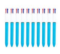 10pcs Multicolor Pen 4 Color-in-1 Ballpoint A Retrattile Punto Azzerabile Per Journaling Del Calendario Planner Notare La Cancelleria Estetica Da 1 0 Mm