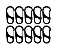 10Pcs Multiuso Moschettone In Acciaio Inox Moschettone Gancio Molla Clip Per Escursioni Esterne Campeggio Pesca Holder Clip Portachiavi