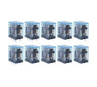 10PCS MY2P HH52P MY2NJ bobine relè universale DPDT mini relè elettromagnetici interruttori con LED AC/DC6V 12V 24V 36V 48V 110V 220V(AC,24V)