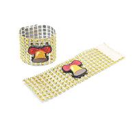 10Pcs Natale Cartoon Santa Pupazzo di Neve Alce Portatovaglioli Titolare Per Strass Fibbia Per Cena Partito Tavolo De Portatovaglioli Autunno