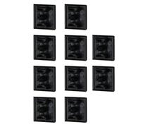 10PCS Nero ABS V Slot End Caps per EU Standard 20x20mm Estrusione di Alluminio Antipolvere Protezioni Bordi Stampante 3D Accessori Macchina Tappi di Estrusione di Alluminio