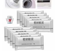 10Pcs New Type White Waterproof Sealant Mastic,Waterproof Repair Sealing Clay,Quick Mending Mud For Drain Connection,Wall Hole, Air Conditioning Hole And Gaps Wall Filler