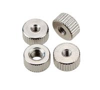 10PCS nichelato zigrinato viti a testa zigrinata dadi a mano tondo dadi M2 M2.5 M3 M4 (Color : 20 PCS_M3)