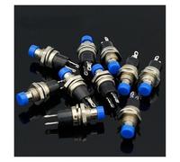 10pcs NO Normally Open Momentary Spring Push Button Switches Blue