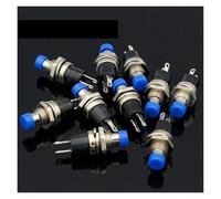10pcs NO Normally Open Momentary Spring Push Button Switches Blue