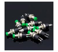 10pcs NO Normally Open Momentary Spring Push Button Switches Green
