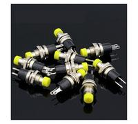 10pcs NO Normally Open Momentary Spring Push Button Switches Yellow