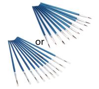 10Pcs Nylon Capelli Artista Pennello Acrilico Acquerello Rotondo Fine Mano Punta