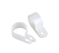 10PCS Nylon R-Type Fascetta stringitubo Durevole Assortimento Kit Clip for cavo fisso Impianto idraulico Serraggio Fibbie di fissaggio in plastica(UC-0.5(3-16 5mm))