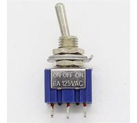 10Pcs ON-Off-ON 3 Pin 3 Posizione Mini interruttore a levetta AC 125V/6A 250V/3A