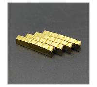 10Pcs Ottone Chitarra Inferiore Curvo Dado 6 String Intaglio In Ottone Placcato Oro Chitarra Elettrica Dado 42 * 6 * 8-7.5mm Accessori Dado per chitarra