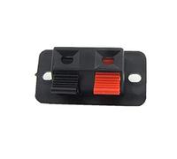10pcs / pacchetto morsettiera Test Clip di giunzione morsetto dell'altoparlante stereo Easy Install bordo dell'amplificatore Cavo audio a 2 vie Spingere il connettore Kit barra di messa a terra termin