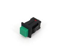 10Pcs PB04-A Square 14 * 14mm 2Pin Latching ON-OFF Push Button Switch Normally Open EKFBQBGW(10Pcs Green)