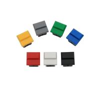 10Pcs PB86-B0 Large Cap 4Pin Momentary SPDT PCB Square Stage Control Push Button Switch CZAOINCU(10Pcs Blue)