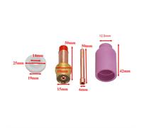 10PCS Per Kit di accessori per lenti a gas Tig per WP17 18 26 Per Tig Una torcia include collette per lenti a gas, ugelli isolanti