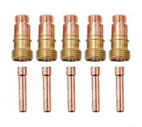 10pcs Per Stubby Gas Lens Kit con Per TIG Collet Set 3/32 Pollice per WP-17 WP-18 WP-26, Saldatura Professionale Materiali di Consumo Argon Shield Parti di Ricambio