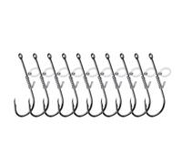 10Pcs Pesca Esche Vive Gancio Ad Alto Carbonio Acciaio Amo Da Pesca Acqua Salata Esche Accatamente Esche Pesce Gancio Cerchi D'Acqua Dolce Gancio Resistente Alla Corrosione Gancio