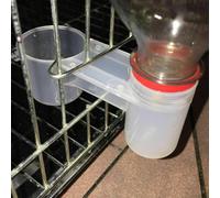 10PCS Pet Bird Water Cup Bevitore per pollame e piccoli animali con design semplice