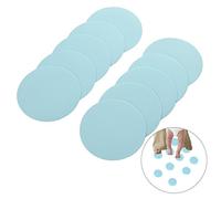 10PCS PEVA dischi grandi 10,2 cm antiscivolo adesivi antiscivolo per vasche e docce ( blu)