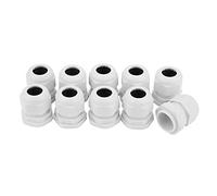 10pcs PG21 Pressacavo Connettore materiali ausiliari elettrici morsetti cavo pressacavo in nylon/plastica bianco IP68(PG21)