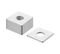 10Pcs Piastre Quadrate 1-9/16\" per Bulloni 9/16\", Spessore 0.12\"