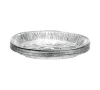 10pcs Piatti di Alluminio Monouso 9.06\" per Pie Quiches Torte, Argento