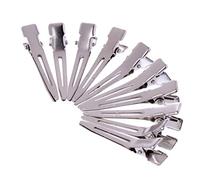 10pcs Piatto Clip Pin Metallo Singolo Del Rebbio Clip di Capelli Bocca Piatta Piazza Clip Clip Barrette Per Archi Corda Dei Capelli