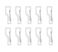 10Pcs Piccolo Moschettone Clip Molla Snap Hook Chiusure In Acciaio Inox Appeso Fibbie Portachiavi Zaini Moschettoni Outdoor Campeggio Escursionismo Accessorio